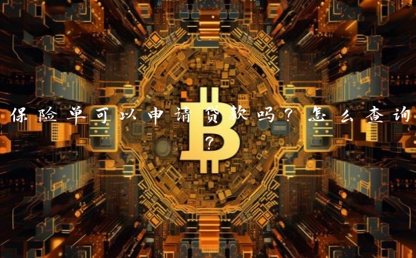 保险单可以申请贷款吗？怎么查询？